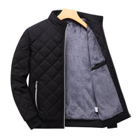 Alistair | Men's Relaxed-Fit Quilted Bomber Jacket with Zip Pocket