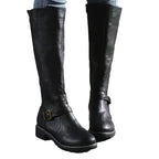 Women's dark brown classic cushioned comfort boots with padded insole