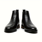 Men's brown refined Pointed-Toe Chelsea Boots with Elastic Panels