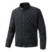 Ashton | Men's Quilted Moto-Style Jacket with Snap-Front Closure