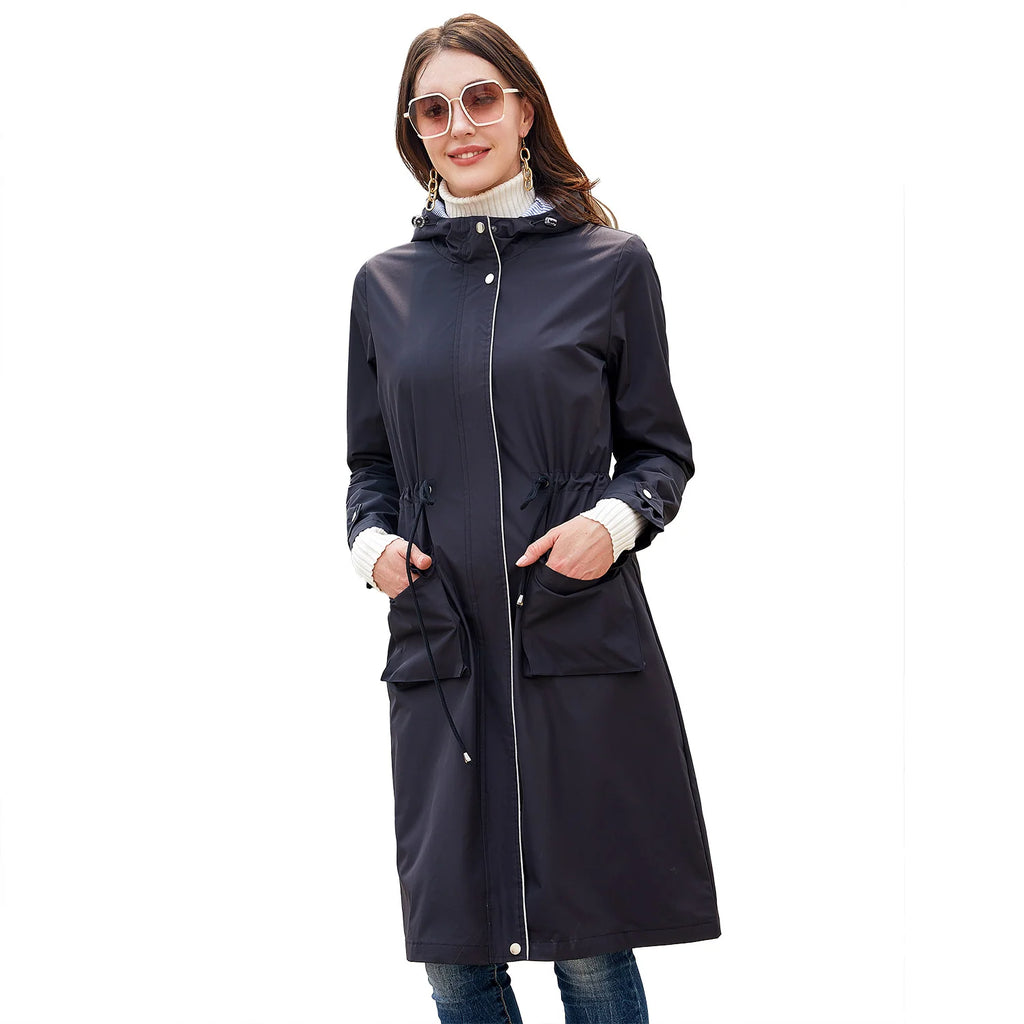 Women's waterproof trench coat