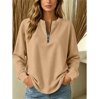 Camille | Women's Relaxed Oversized Quarter-Zip Knit Sweater for Winter