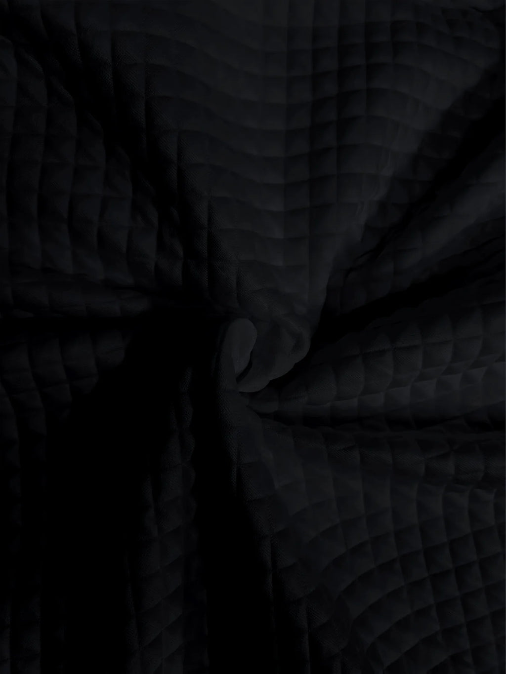 Women's black quilted bomber jacket with ribbed collar