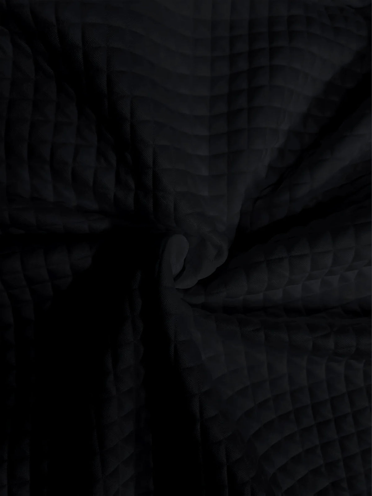 Women's black quilted bomber jacket with ribbed collar