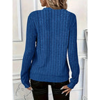 Women's gray ribbed Knit Mock Neck Zip Top