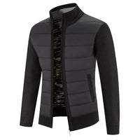 Fenwick | Men's Quilted Stand-Collar Fleece-Lined Jacket for Winter