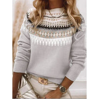 Coralie | Women's Fair Isle Knit Crewneck Sweater for the Holidays