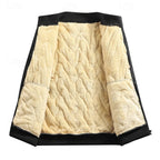 Men's gray sherpa-Lined Textured Quilted Bomber Jacket for Winter