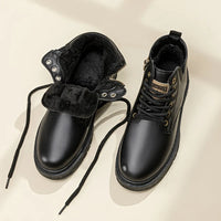 Hendrix | Men's High-Top Combat Boots with Faux Fur Lining for Winter