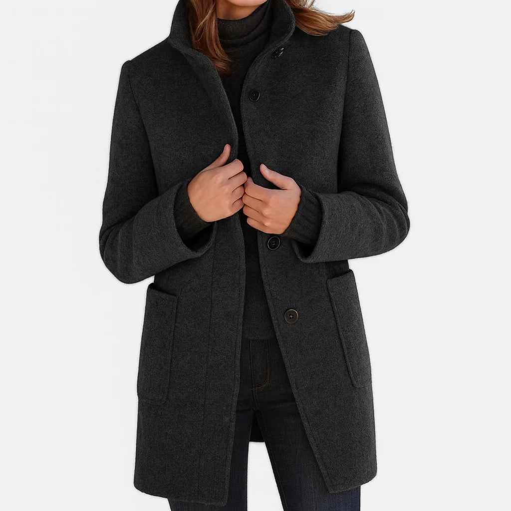 Women's black tailored coat