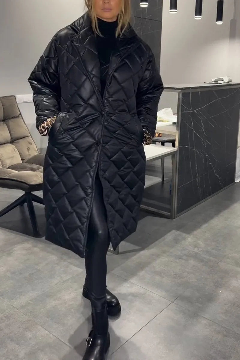 Women's reversible quilted coat