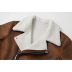 Men's brown rugged winter work jacket with flap chest pocket