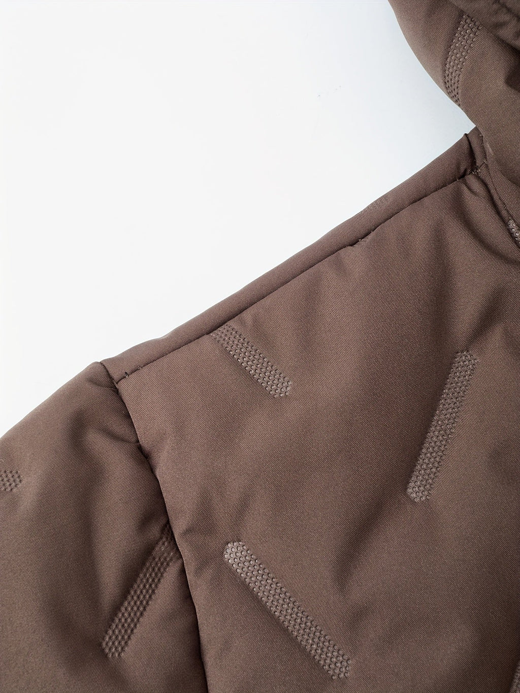 Men's yellowish-brown hooded Winter Jacket with Faux Fur Hood Lining