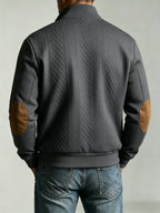 Men's knit baseball jacket