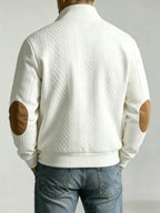 Men's knit baseball jacket
