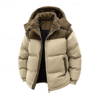 Garrison | Men's Insulated Hooded Puffer Jacket with Christmas Print