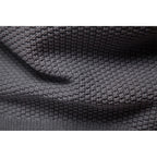 Men's dark grey textured zip-up cardigan with ribbed cuffs and hem