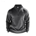 Men's white refined Heather Quarter-Zip Sweatshirt