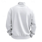 Men's red refined Heather Quarter-Zip Sweatshirt