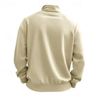 Men's red refined Heather Quarter-Zip Sweatshirt