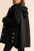 Women's corduroy hooded jacket