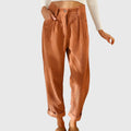 Women's apricot corduroy pants