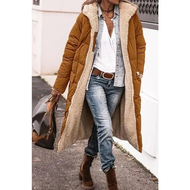 Women's orange winter coat