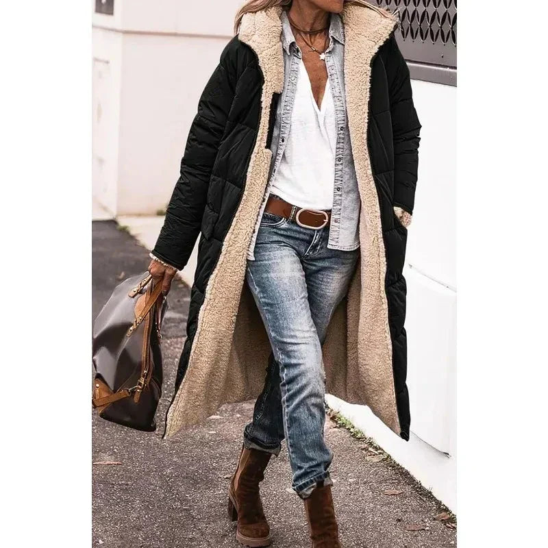Women's black winter coat