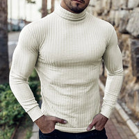 Lucas | Men's Ribbed Knit Slim-Fit Turtleneck Sweater for Winter
