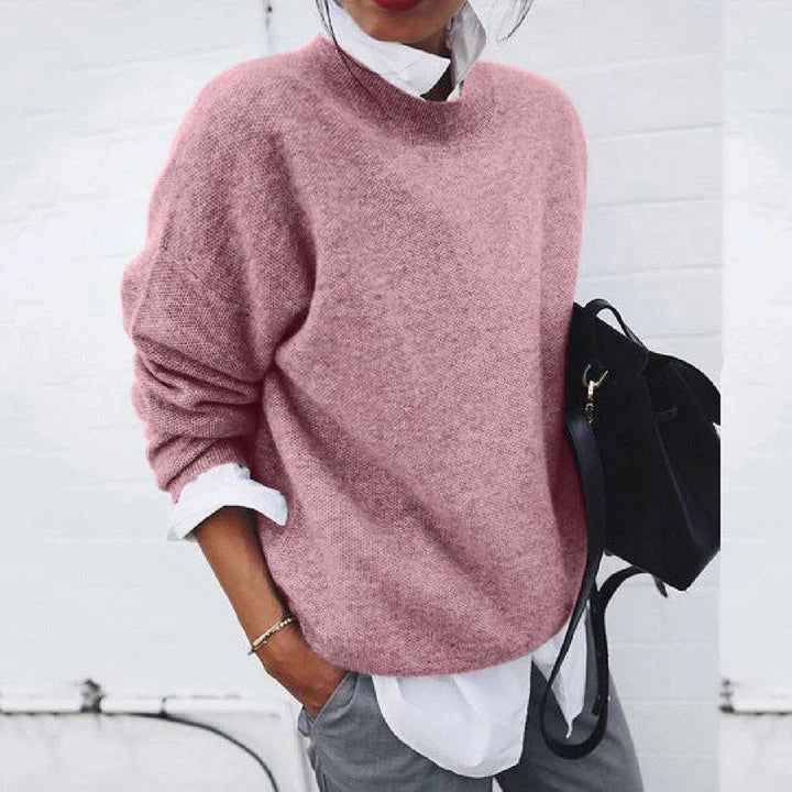 Women's pink cashmere sweater