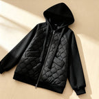 Women's quilted hooded jacket