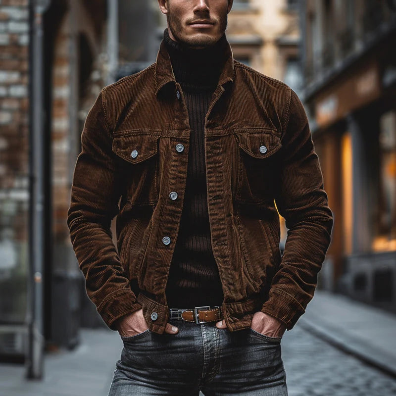 Men's brown corduroy jacket
