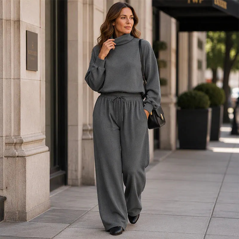 Women's turtleneck two-piece set