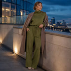 Women's turtleneck two-piece set