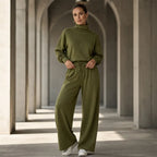 Women's turtleneck two-piece set