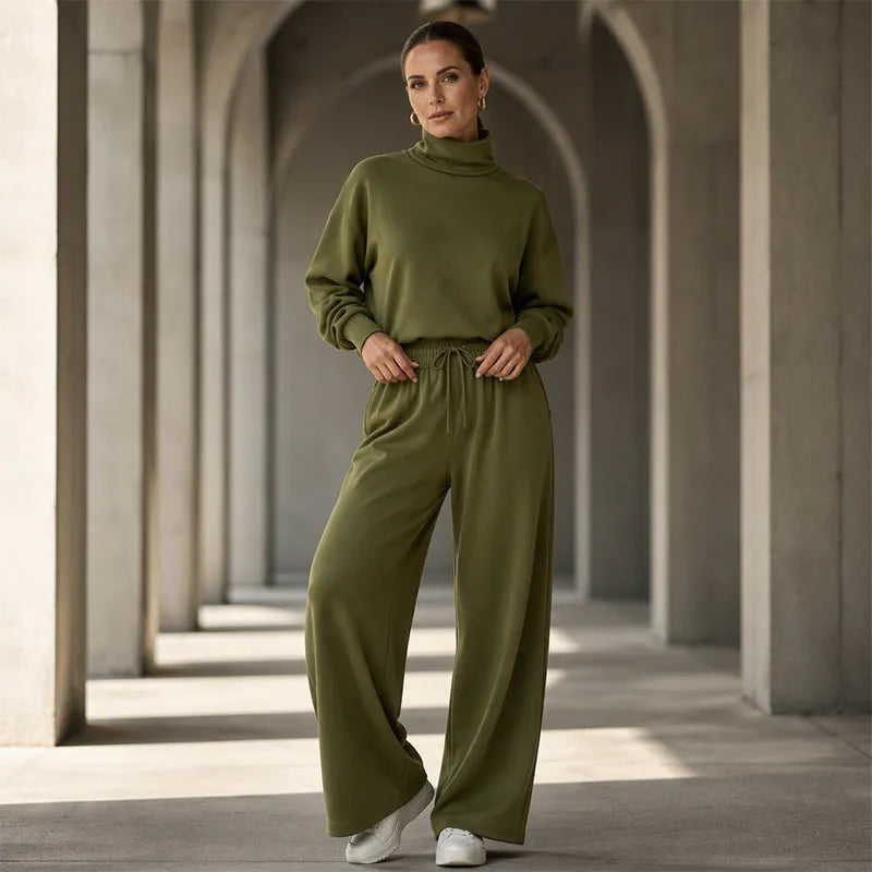 Women's turtleneck two-piece set