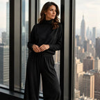 Women's turtleneck two-piece set