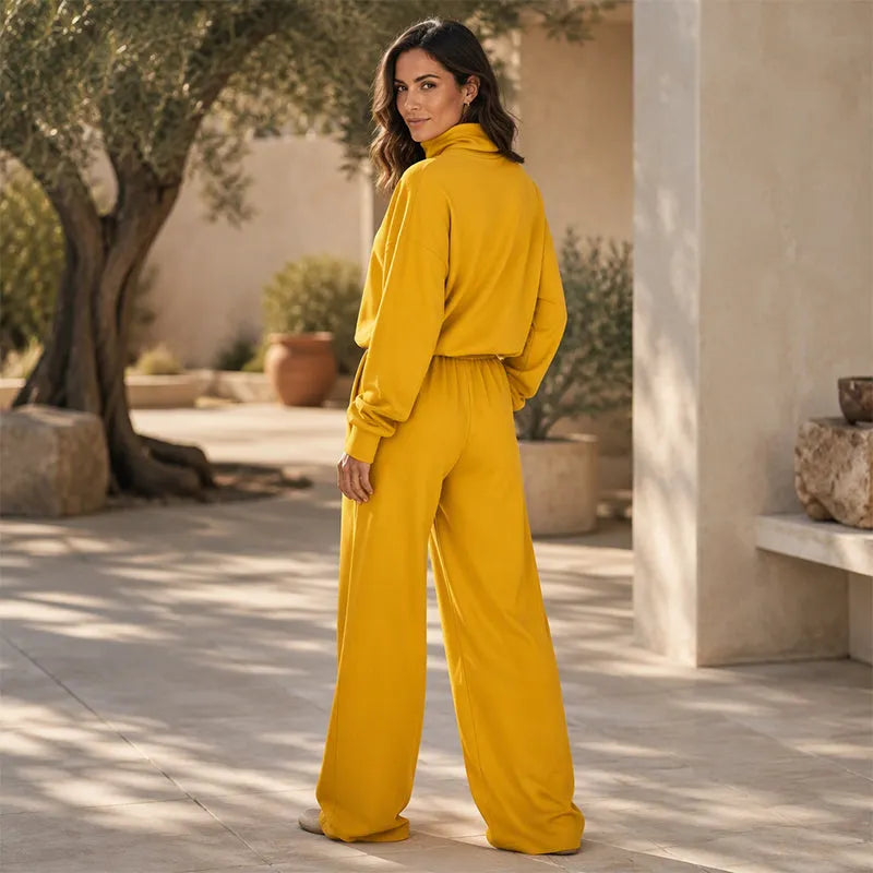 Women's turtleneck two-piece set
