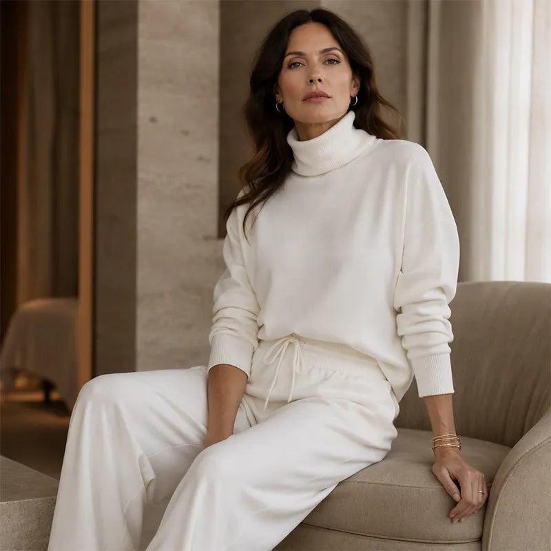 Women's turtleneck two-piece set