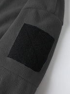 Men's army green tactical Fleece Jacket with Utility Pockets for Winter