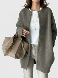 Valenne | Women's Knit Cardigan Coat with Button Closure for Layering