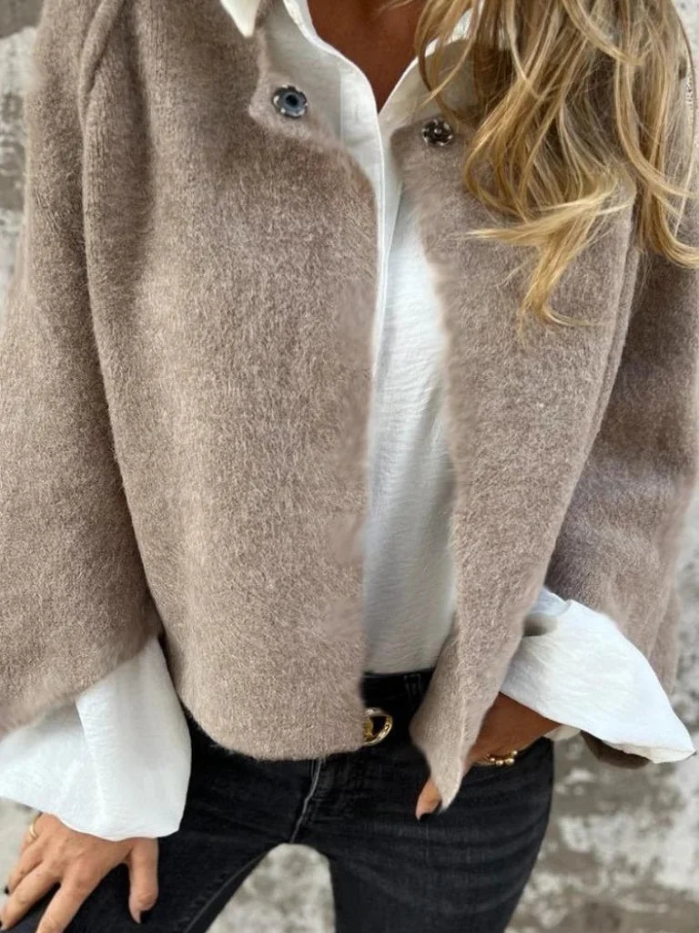 Women's cashmere-blend cardigan