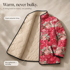 Women's printed quilted puffer jacket