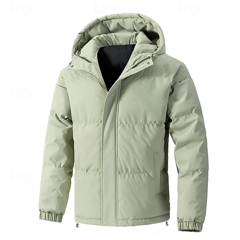 Men's green insulated Hooded Puffer Jacket, Big & Tall Fit