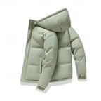 Men's black insulated Hooded Puffer Jacket, Big & Tall Fit