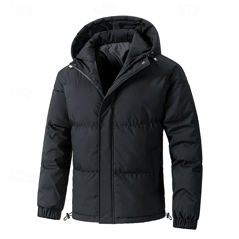 Men's gray insulated Hooded Puffer Jacket, Big & Tall Fit