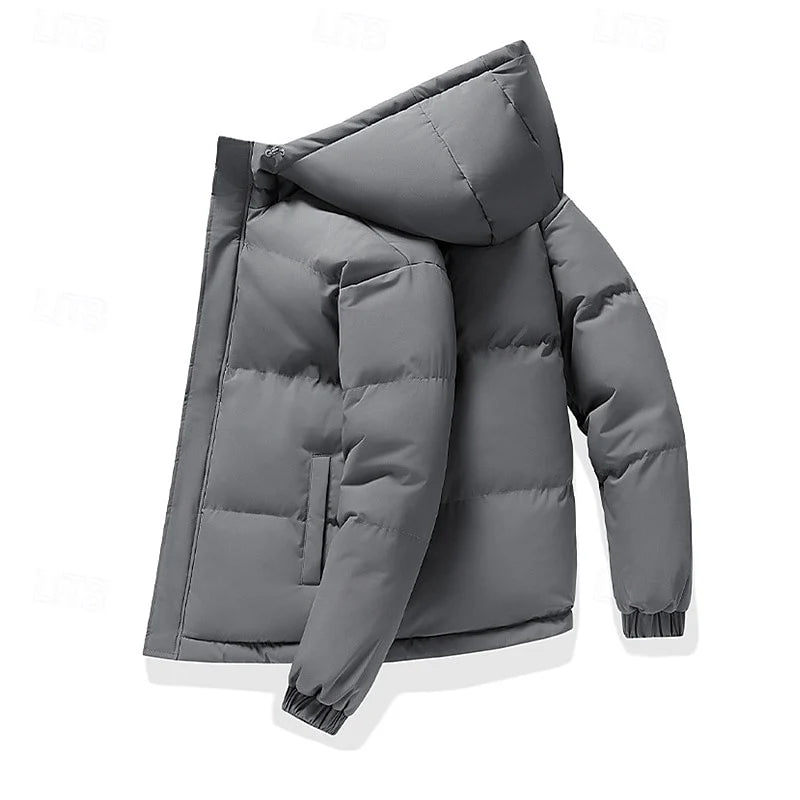 Men's brown insulated Hooded Puffer Jacket, Big & Tall Fit