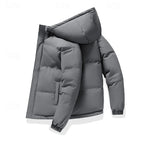 Men's brown insulated Hooded Puffer Jacket, Big & Tall Fit