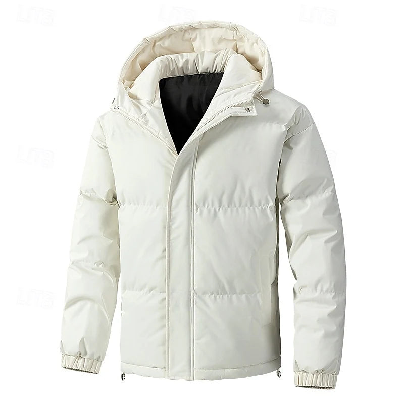 Men's brown insulated Hooded Puffer Jacket, Big & Tall Fit